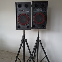 geluid / karaoke set 300 watt op standaard party verhuur apeldoorn